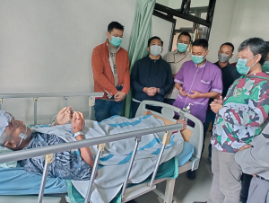 Pimpinan Pusat Pemuda Muhammadiyah Kunjungi Anggota Kokam Klaten yang Alami Kecelakaan Saat Berangkat Menuju Apel Akbar di Sleman